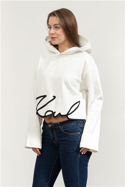Karl Lagerfeld Karl Signature Hem Kadın Kapüşonlu Sweatshirt