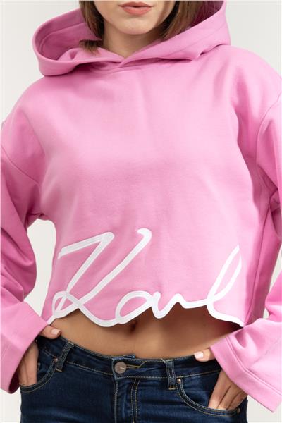 Karl Lagerfeld Karl Signature Hem Kadın Kapüşonlu Sweatshirt