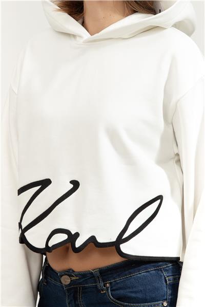 Karl Lagerfeld Karl Signature Hem Kadın Kapüşonlu Sweatshirt