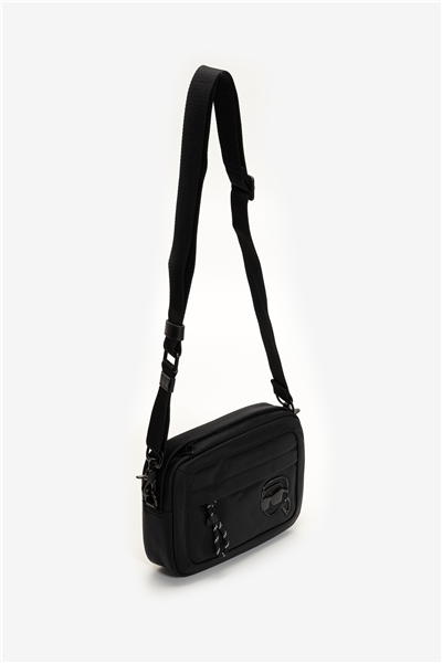 Karl Lagerfeld K/Ikon Nylon Tonal Print Erkek Reporter Çanta
