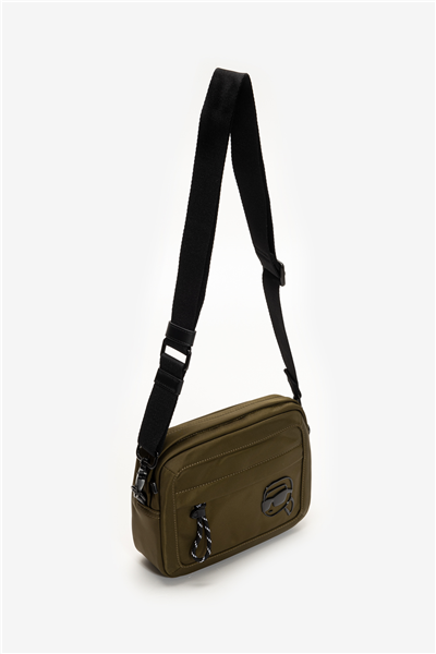 Karl Lagerfeld K/Ikon Nylon Tonal Print Erkek Reporter Çanta