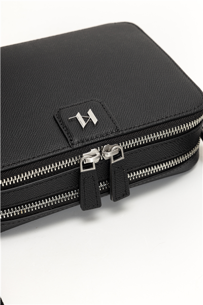 Karl Lagerfeld K/Monogram Leather Erkek Reporter Çanta