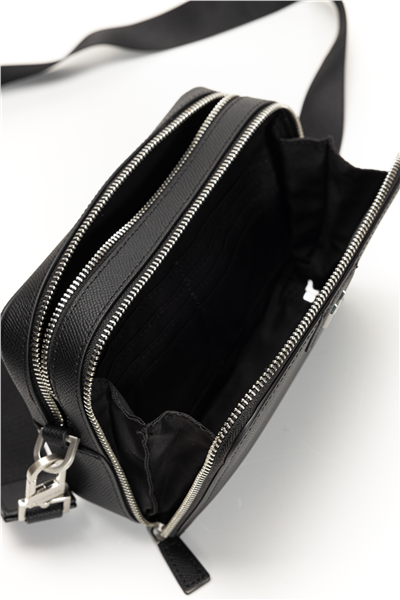 Karl Lagerfeld K/Monogram Leather Erkek Reporter Çanta