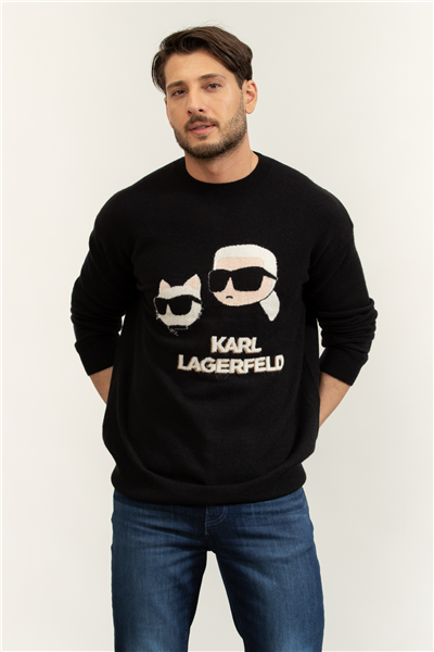 Karl Lagerfeld Knit Crewneck Erkek Triko
