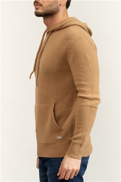 Karl Lagerfeld Knit Hoody Erkek Kapüşonlu Sweatshirt
