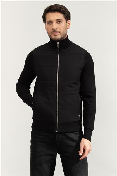 Karl Lagerfeld Knit Zip Jacket Erkek Mont