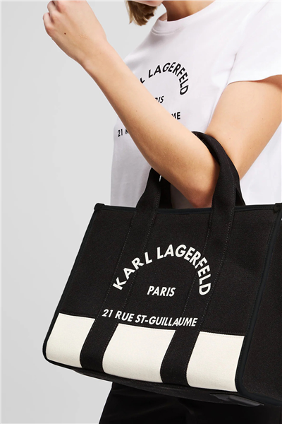 Karl Lagerfeld K/Rsg Square Md Tote Col. Blk Kadın Omuz Çantası Çok Renkli