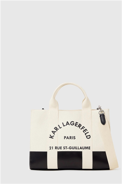 Karl Lagerfeld K/Rsg Square Md Tote Col. Blk Kadın Omuz Çantası Siyah