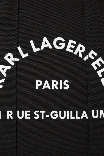 Karl Lagerfeld K/Rsg Square Medium Tote Kadın Omuz Çantası Siyah