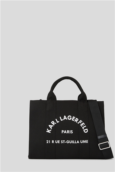Karl Lagerfeld K/Rsg Square Medium Tote Kadın Omuz Çantası Siyah