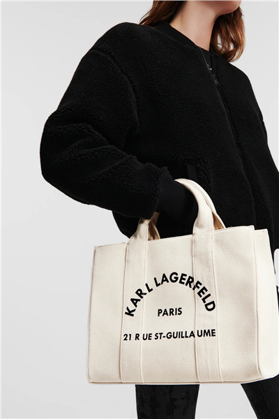 Karl Lagerfeld K/Rsg Square Medium Tote Kadın Omuz Çantası Ten Rengi