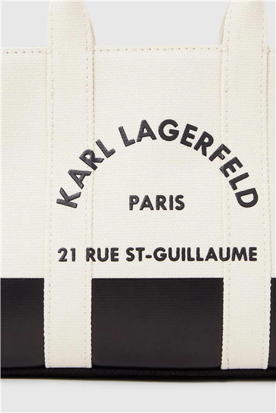 Karl Lagerfeld K/Rsg Square Mn Tote Col. Blk Kadın Omuz Çantası Siyah