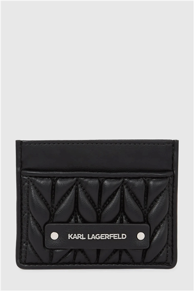 Karl Lagerfeld K/Weave Cardholder Kadın Kartlık Siyah
