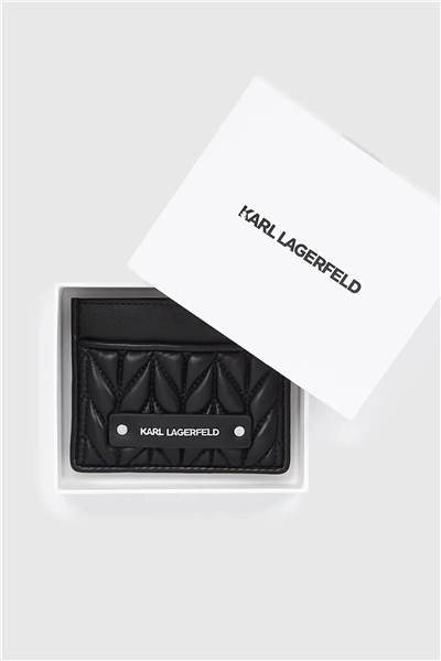 Karl Lagerfeld K/Weave Cardholder Kadın Kartlık Siyah