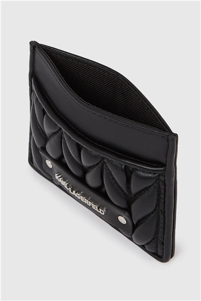 Karl Lagerfeld K/Weave Cardholder Kadın Kartlık Siyah