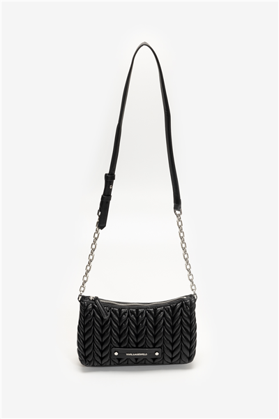 Karl Lagerfeld K/Weave SM Zip Crossbody Kadın Mini Omuz Çantası