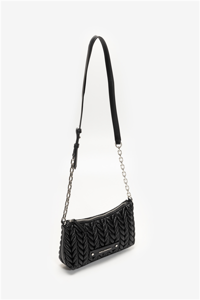 Karl Lagerfeld K/Weave SM Zip Crossbody Kadın Mini Omuz Çantası