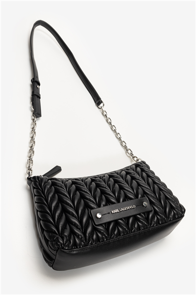 Karl Lagerfeld K/Weave SM Zip Crossbody Kadın Mini Omuz Çantası