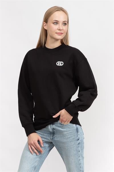 Karl Lagerfeld Logo Kadın Bisiklet Yaka Sweatshirt