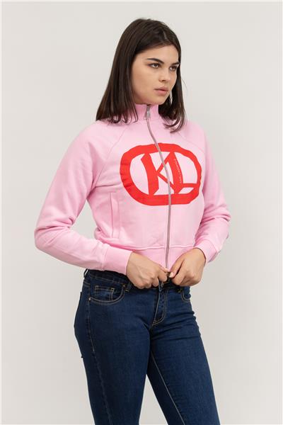 Karl Lagerfeld Logo Kadın Fermuarlı Sweatshirt