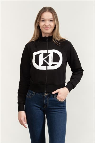 Karl Lagerfeld Logo Kadın Fermuarlı Sweatshirt