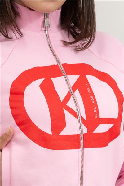 Karl Lagerfeld Logo Kadın Fermuarlı Sweatshirt