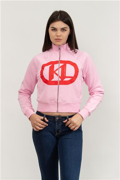 Karl Lagerfeld Logo Kadın Fermuarlı Sweatshirt