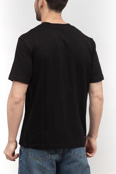 Karl Lagerfeld Monogram Erkek Bisiklet Yaka T-Shirt Siyah