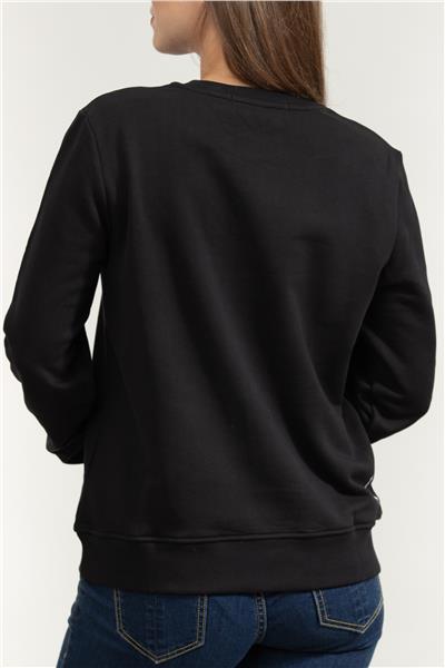 Karl Lagerfeld Paris Sketch Store Kadın Bisiklet Yaka Sweatshirt