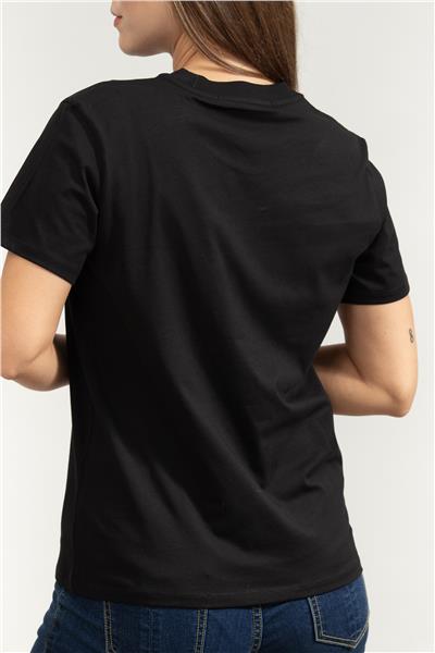 Karl Lagerfeld Paris Sketch Street Kadın Bisiklet Yaka T-Shirt