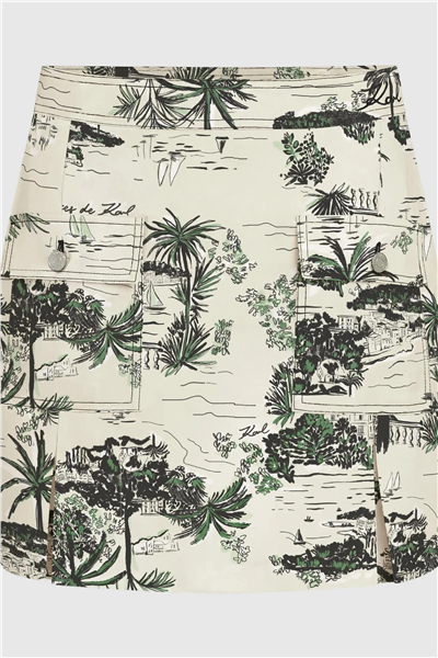 Karl Lagerfeld Printed Skirt Kadın Etek