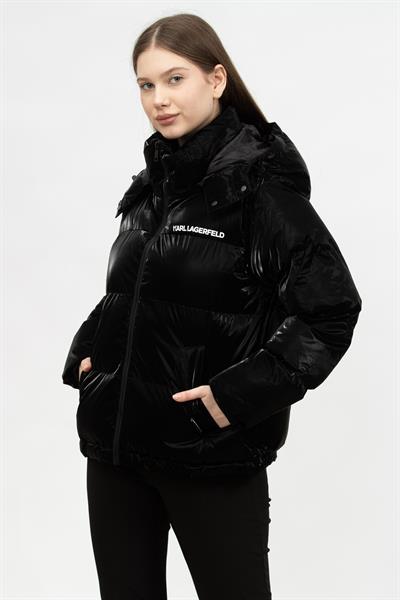 Karl Lagerfeld Quilted  Kadın Mont Siyah