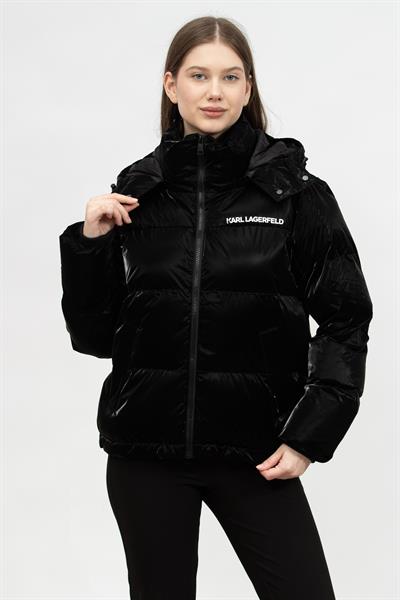 Karl Lagerfeld Quilted  Kadın Mont Siyah