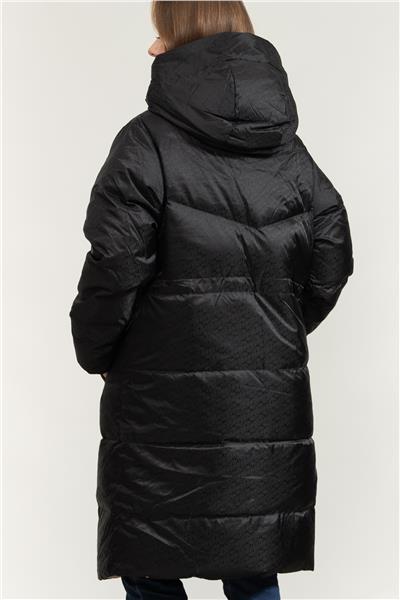 Karl Lagerfeld Reversible Long Logo Kadın Şişme Mont