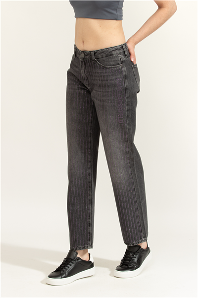 Karl Lagerfeld Rhinestone  Kadın Jean Pantolon