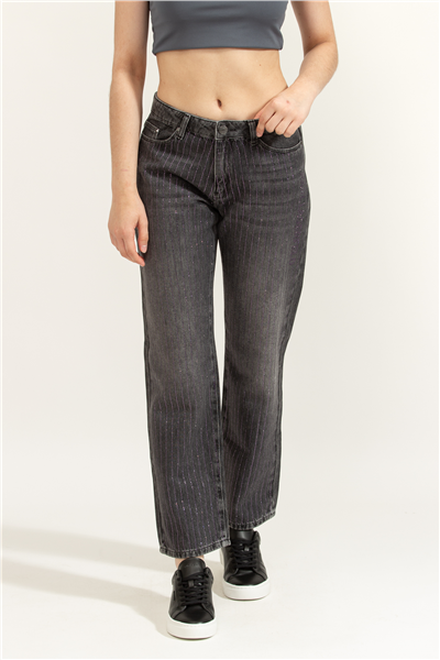 Karl Lagerfeld Rhinestone  Kadın Jean Pantolon
