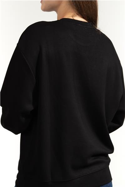 Karl Lagerfeld Rhinestone Rain Kadın Bisiklet Yaka Sweatshirt
