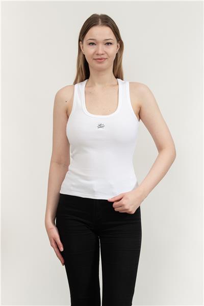 Karl Lagerfeld Ribbed Tank Top Kadın Kolsuz T-Shirt