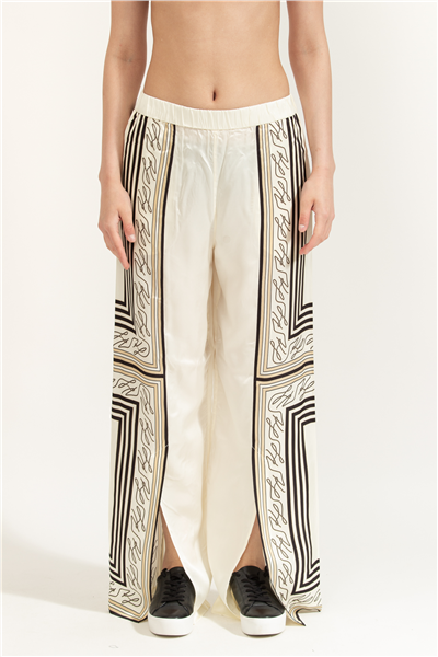 Karl Lagerfeld Scarf Print Pj Pants Kadın Pantolon Çok Renkli