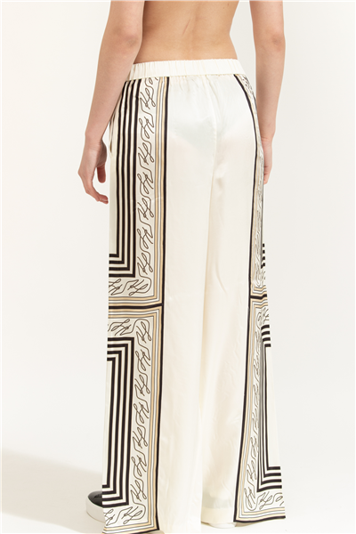 Karl Lagerfeld Scarf Print Pj Pants Kadın Pantolon Çok Renkli