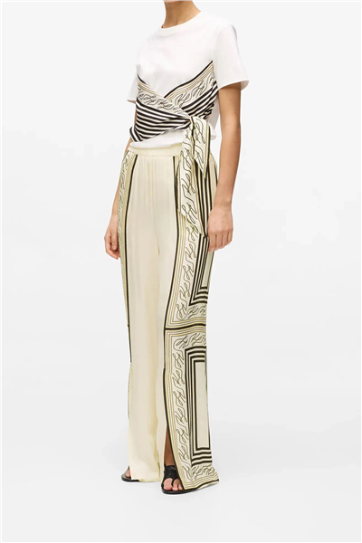 Karl Lagerfeld Scarf Print Pj Pants Kadın Pantolon Çok Renkli