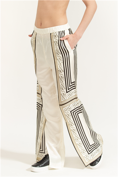 Karl Lagerfeld Scarf Print Pj Pants Kadın Pantolon Çok Renkli