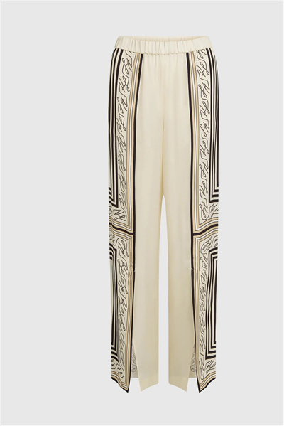 Karl Lagerfeld Scarf Print Pj Pants Kadın Pantolon Çok Renkli