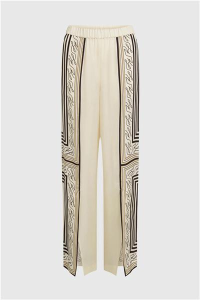Karl Lagerfeld Scarf Print Pj Pants Kadın Pantolon Çok Renkli