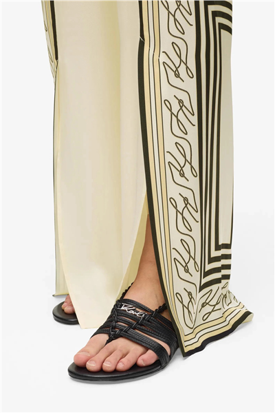 Karl Lagerfeld Scarf Print Pj Pants Kadın Pantolon Çok Renkli