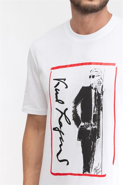 Karl Lagerfeld Series Erkek Bisiklet Yaka T-Shirt