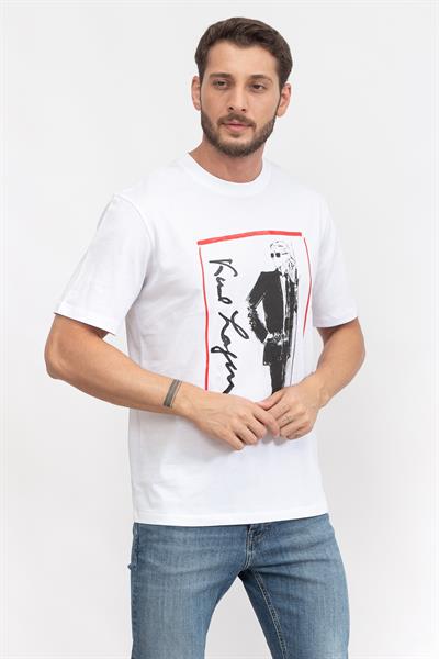 Karl Lagerfeld Series Erkek Bisiklet Yaka T-Shirt