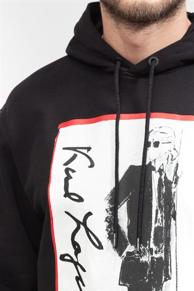 Karl Lagerfeld Series Erkek Kapüşonlu Sweatshirt