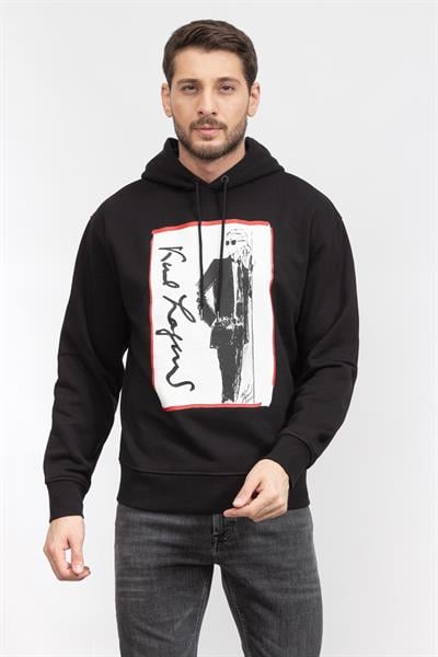 Karl Lagerfeld Series Erkek Kapüşonlu Sweatshirt