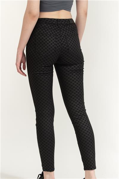 Karl Lagerfeld Shiny Monogram Kadın Jean Pantolon